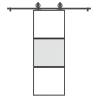  Sliding Door with Hardware Set 76x205 cm Tempered Glass&Aluminium Size 76 x 205 cm (200 cm) Quantity in Package 1 Model 2 horizontal bars Pattern matt and transparent 