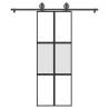  Sliding Door with Hardware Set 76x205 cm Tempered Glass&Aluminium Size 76 x 205 cm (183 cm) Quantity in Package 1 Model 3x2 grids Pattern matt and transparent 