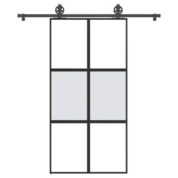 Modern Sliding Door with Hardware Set - 102.5x205 cm Glass