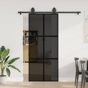 Modern Sliding Door 90x205 cm | Tempered Glass & Aluminium