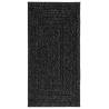 ZIZUR Anthracite Rug 60x110 cm - Jute Look for Indoor & Outdoor