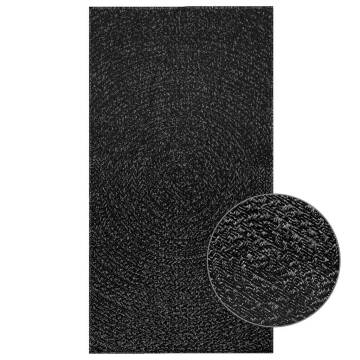 Rug ZIZUR Anthracite 80x150 cm - Jute Look Indoor/Outdoor