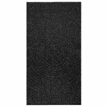 Rug ZIZUR Anthracite 80x150 cm - Jute Look Indoor/Outdoor