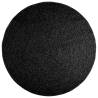 Rug ZIZUR Anthracite Ø160 cm - Durable Jute Look for Indoors & Outdoo