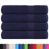 Navy Blue Towels 4 pcs - 100% Cotton, 100x200 cm - Buy Now