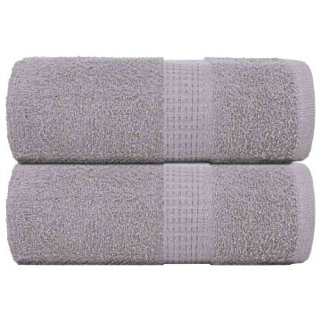 Soap Towels 2 pcs Grey 30x30 cm - 100% Cotton & Absorbent