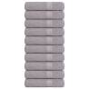  Hand Towels 10 pcs Grey 50x100 cm 360 gsm 100% Cotton Colour grey Size 50 x 100 cm Quantity in Package 10 