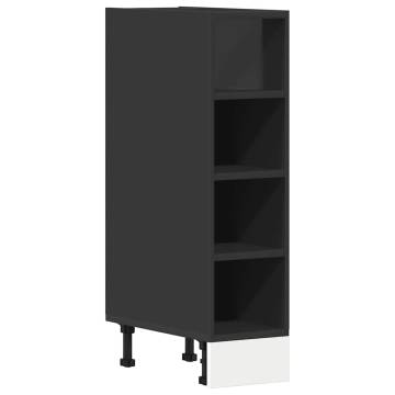 Bottom Cabinet Black - Durable Engineered Wood Storage