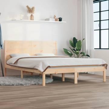 Solid Pine Bed Frame 120x200cm | Classic & Durable Design