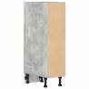 Concrete Grey Bottom Cabinet - Durable Engineered Wood | HipoMarket