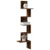  Wall Corner Shelf Smoked Oak 32x32x127,5 cm Engineered Wood Colour smoked oak Size 32 x 32 x 127.5 cm Quantity in Package 1 Number of Pieces 