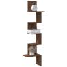  Wall Corner Shelf Brown Oak 32x32x127,5 cm Engineered Wood Colour brown oak Size 32 x 32 x 127.5 cm Quantity in Package 1 Number of Pieces 