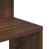 Wall Corner Shelf Brown Oak - 32x32x127.5 cm Engineered Wood