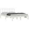 White Solid Wood Pine Bed Frame 160x200 cm - Hipomarket