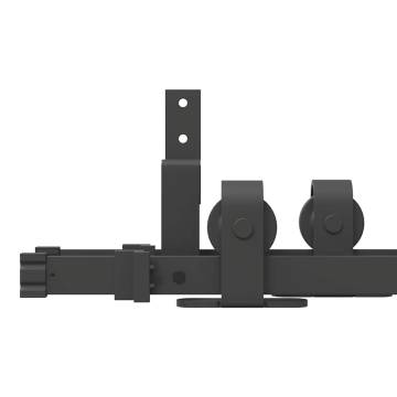 Sliding Door Hardware Kit 213 cm Black Steel – Durable & Easy Instal