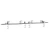 Sliding Door Hardware Kit 183 cm | Stainless Steel Silver