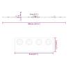 Sliding Door Hardware Kit 200 cm Steel Black | HipoMarket