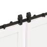 Sliding Door Hardware Kit 200 cm - Steel Black | HipoMarket