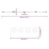 Sliding Door Hardware Kit 200 cm - Steel Black | HipoMarket