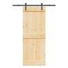  Sliding Door with Hardware Set 80x210 cm Solid Wood Pine Size 80 x 210 cm (152.5 cm) Quantity in Package 1 