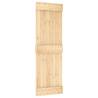 Solid Pine Sliding Door with Hardware Set - 70x210 cm