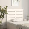 Stylish White Headboard 90x3x80 cm in Solid Pine Wood