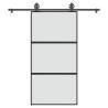  Sliding Door with Hardware Set 102,5x205 cm Tempered Glass&Aluminium Size 102.5 x 205 cm (200 cm) Quantity in Package 1 Model 2 horizontal bars Pattern matt 