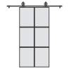  Sliding Door with Hardware Set 102,5x205 cm Tempered Glass&Aluminium Size 102.5 x 205 cm (183 cm) Quantity in Package 1 Model 3x2 grids Pattern matt 