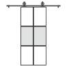  Sliding Door with Hardware Set 90x205 cm Tempered Glass&Aluminium Size 90 x 205 cm (200 cm) Quantity in Package 1 Model 3x2 grids Pattern matt and transparent 