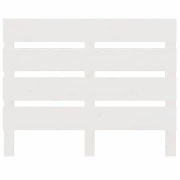 Stylish White Headboard 90x3x80 cm in Solid Pine Wood