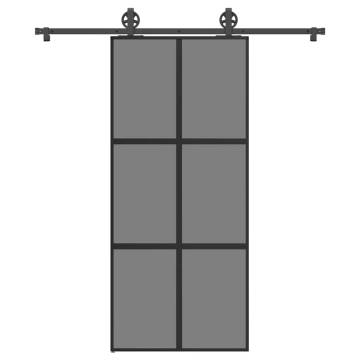 Modern Sliding Door with Glass & Aluminium 90x205 cm