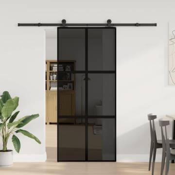 Modern Sliding Door with Glass & Aluminium 90x205 cm