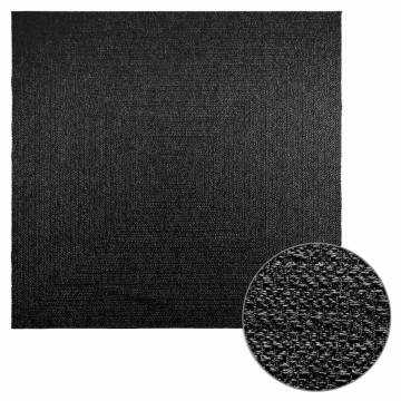 Rug ZIZUR Anthracite 240x240 cm | Jute Look Indoor & Outdoor