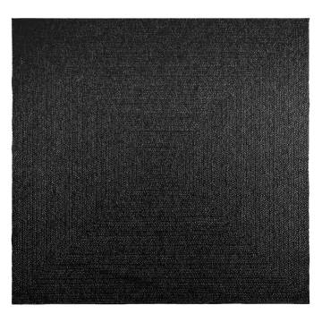 Rug ZIZUR Anthracite 240x240 cm | Jute Look Indoor & Outdoor