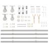 Premium 183 cm Stainless Steel Sliding Door Hardware Kit