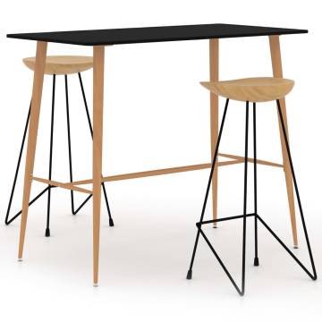 Stylish 3 Piece Bar Set in Black for Your Home | HipoMarket