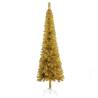 Slim Gold Christmas Tree 240 cm - Perfect Holiday Centrepiece