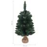 Artificial Christmas Tree 90 cm PVC - Festive Green Decor