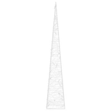 Acrylic Decorative LED Light Cone - Warm White 60 cm