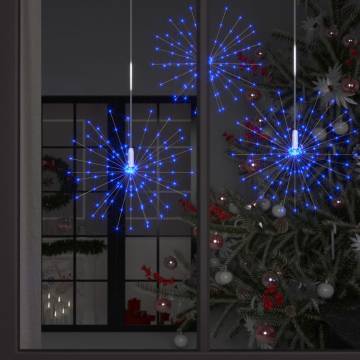 Outdoor Christmas Firecrack Lights - 280 LEDs - 2pcs Blue