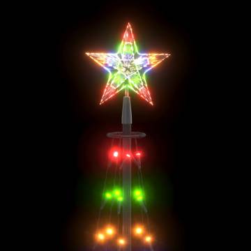 Colorful Christmas Cone Tree with 70 LEDs - 50x120 cm Decoration