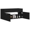 Sink Cabinet Black 100x38.5 cm - Stylish Bathroom Storage