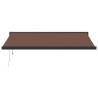 Automatic Retractable Awning Brown 450x300 cm | HipoMarket