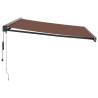 Automatic Retractable Awning Brown 450x300 cm | HipoMarket