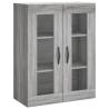 Stylish Highboard Grey Sonoma - 69.5x34x180 cm