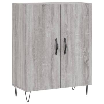 Stylish Highboard Grey Sonoma - 69.5x34x180 cm