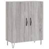 Stylish Highboard Grey Sonoma - 69.5x34x180 cm