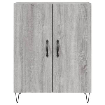 Stylish Highboard Grey Sonoma - 69.5x34x180 cm