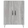 Stylish Highboard Grey Sonoma - 69.5x34x180 cm