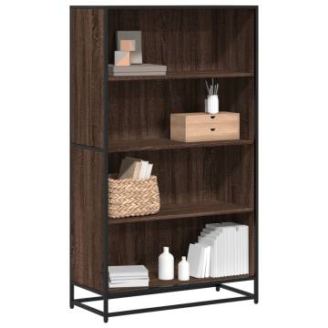 Bookcase Brown Oak 80.5x35x139 cm - Modern & Durable Design